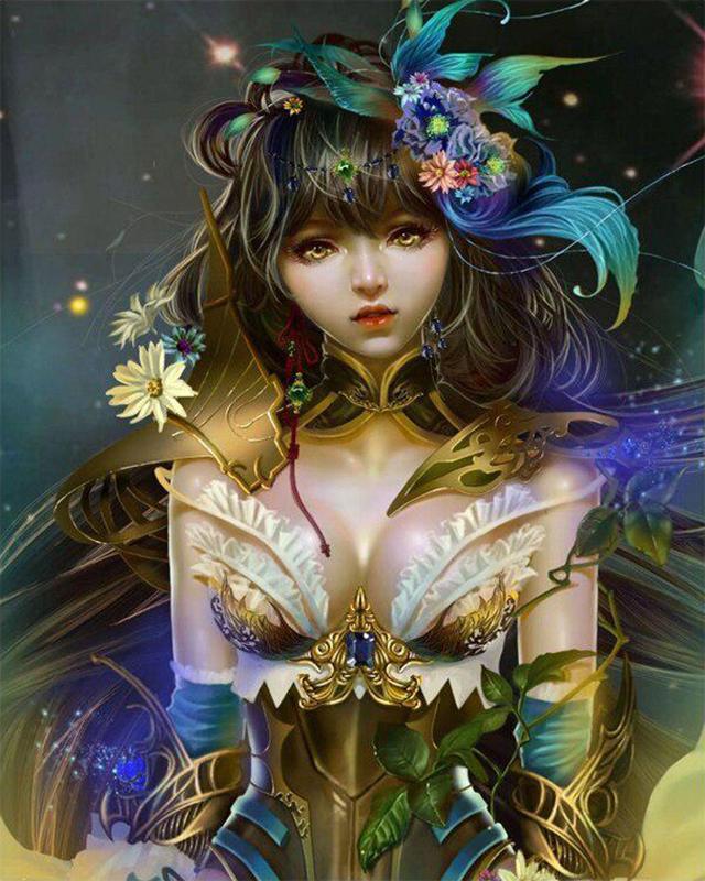 5D DIY Алмазная картина «Эльфы и ангелы», Новое поступление, Алмазная вышивка, цветок, вышивка крестиком, Алмазная мозаика, украшение для дома