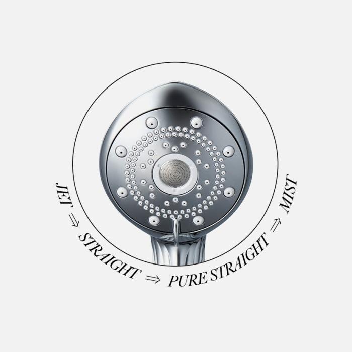 ReFa Shower Head Set ReFa Fine Bubble Pure White with Pure Cartridge – RS-AM-02B / RX-AK-00A