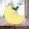 Силиконовый Желтый Милый Ночник Светодиодный в Форме Луны Декоративная Лампа для Детской Комнаты СпальниЖелтый