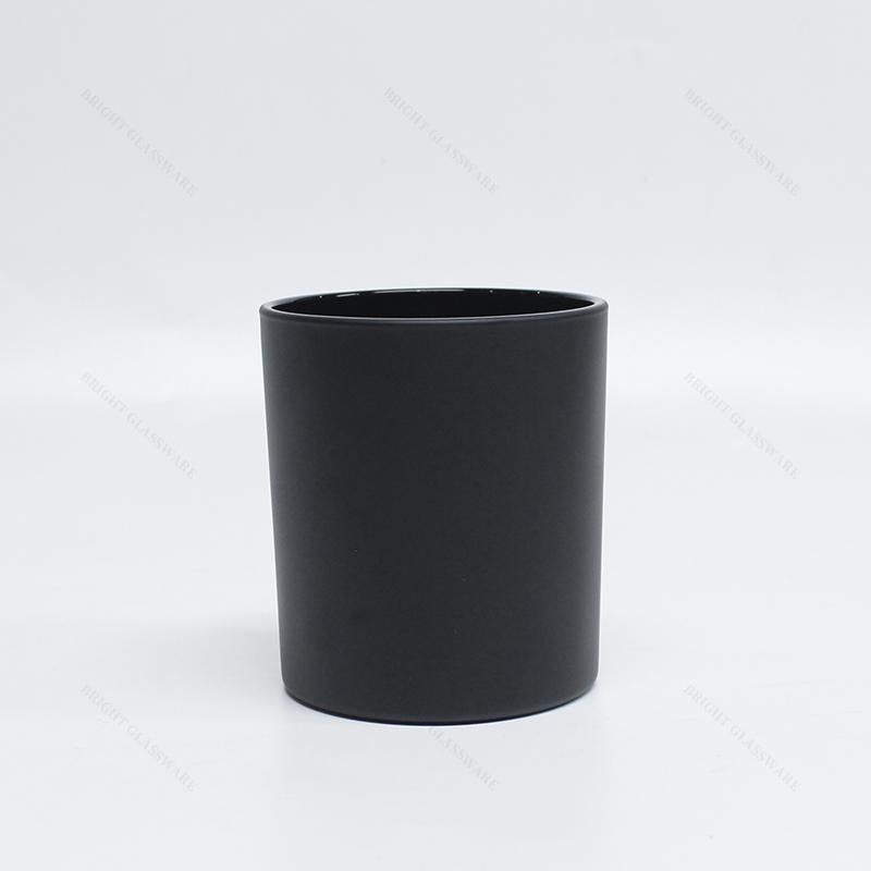 Matte Black Jar in Stock Dispatched in 7 Days 10oz Glass Candle Jar Ready to Ship Glass Vessel for Candle