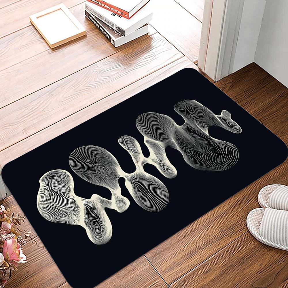 Spiritual Human Evolution Area Mat Consciousness Awakening Chakra Non-Slip Floor Rug for Meditation Room Welcome Mat Home Gift