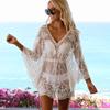Summer Women Sexy Lace Bikini Cover Ups See Through Beach Dress Swimwear