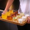 Food Grade Disposable Water Cup Plastic Cold Drinks Cups Durable Transparent Aviation Cup  Party