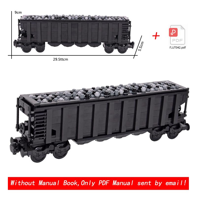 Creative Technica Ideas City Christmas Retro Sightseeing Carriage Tank Car Train Moc Railway Express Bricks Building Blocks Toys