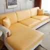PU Leather Sofa Seat Cushion Covers Waterproof Anti-dirty Slipcover Seat Protector Corner L-shaped Sofa Cover 1/2/3/4 Seater