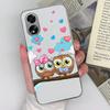 Case Cover For OPPO Reno10 Pro A38 A79 A98 Realme 11 Pro+ Cute Cat Owl Protective Phone Bags Transparent Matte Soft Silicone Shell For OPPO Bumper