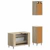 3 Piece Bathroom Cabinet System ZWOLLE Sonoma Oak