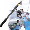 Sougayilang Telescopic Saltwater Freshwater Fishing Rod and Reel Combos Travel Fishing Pole Kit