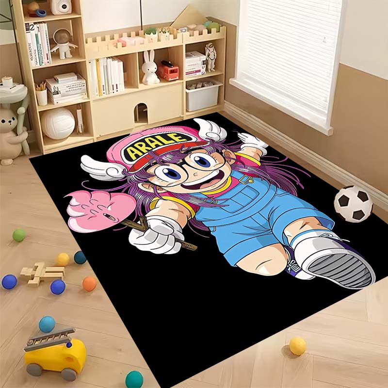 New Cartoon Dr S-Slump Arale Bathroom Rug, Soft Bedroom Floor, Home Laundry Room, Non-Slip Welcome MatCustomizable