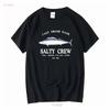 SALTY CREW STUDIO ABACHAR CAST SMASH DASH FISH FISHING TEE ФУТБОЛКА Мужская M Черный длинный или короткий рукав винтаж Washed homme