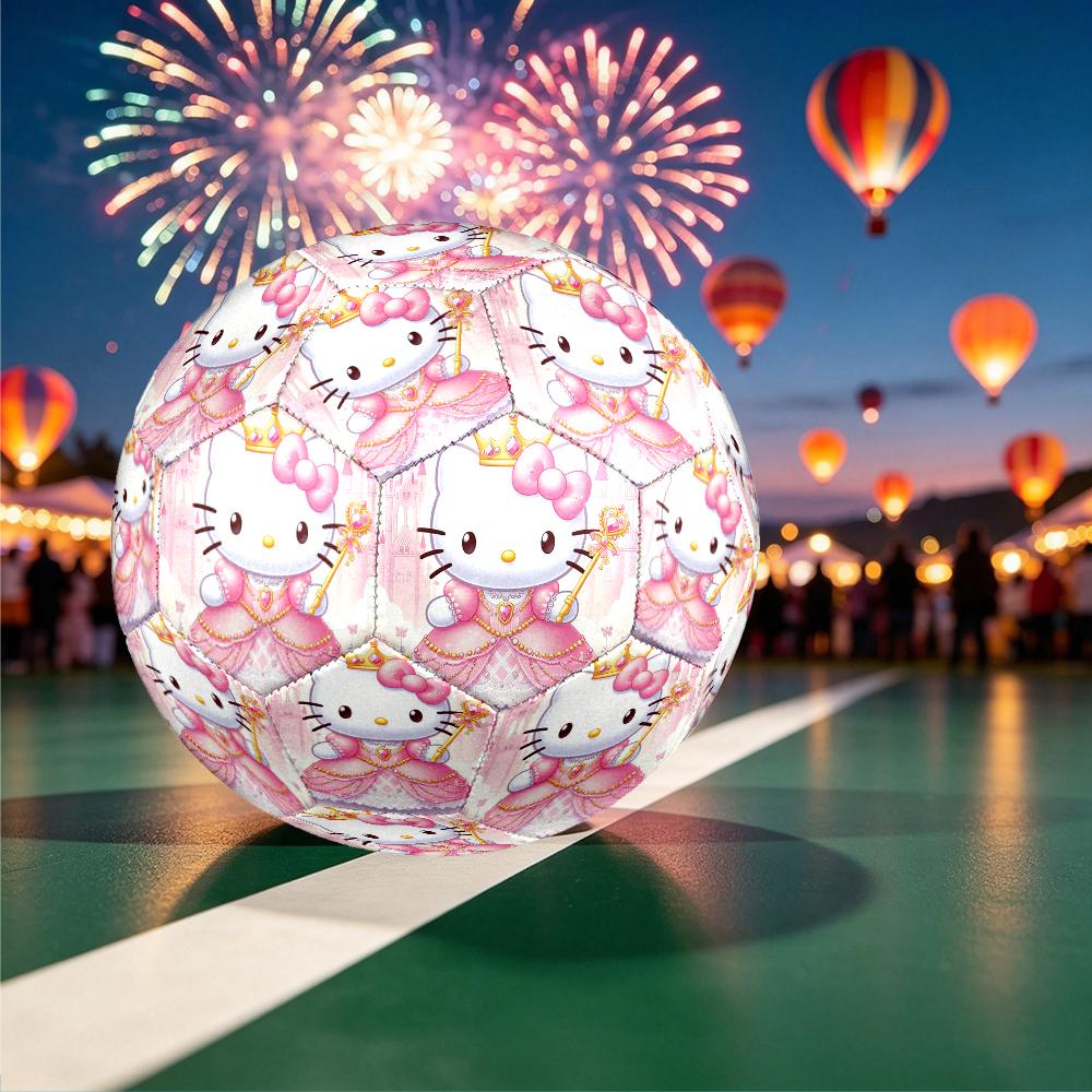 1pc Hello Kitty Pattern Standard Size 5 Soccer Ball, Gentle on the Feet, Designed Specifically for Matches and Training Football