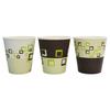 Sunnap Hallmark Square Pop Embossed Paper Cups, 250ml, 8.5oz, 3 Designs, 50-Pack, C2550EHK Assortment