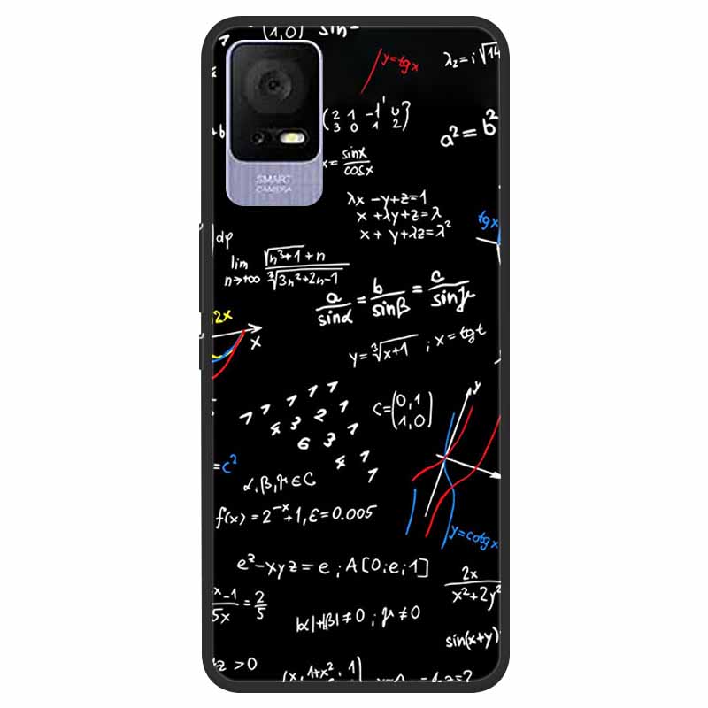 For TCL 405 / 406 / 408 / T506 Case Flower Marble Black Bumper Soft TPU Silicone Cover for TCL 408 405 Phone Cases Lovely Capas