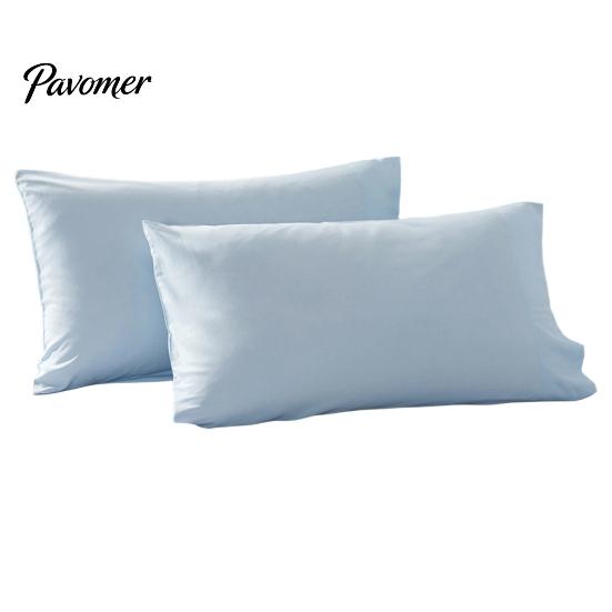 Satin Pillowcase Gentle on Hair And Skin 2Pcs Solid Color Pillowcases, Silky Bed Pillow Covers, Covers for Sleeping & Skin, Smooth Cases with Envelope