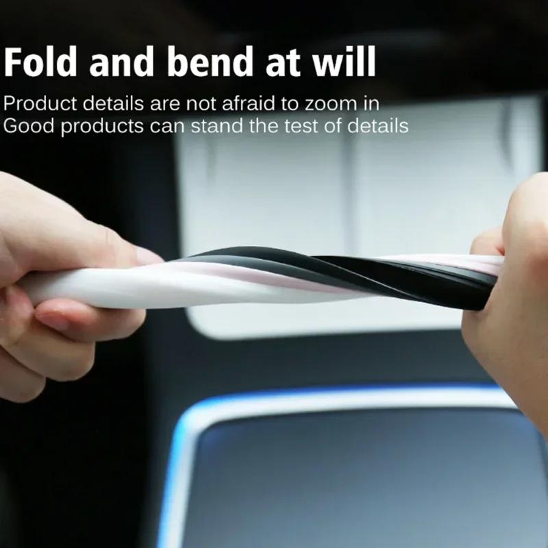 Screen Frame Protector for Tesla Model 3 Y Silicone Rubber Case Display Edge Body Cover Center Console Protective Accessories