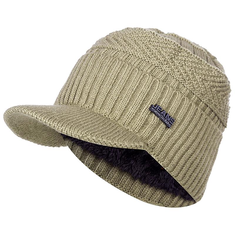 Модные теплые зимние шапки с меховой подкладкой, стильная шапка-бини для мужчин и женщин, вязаная шапка с полями, классическая зимняя шапка с дизайном стрелы