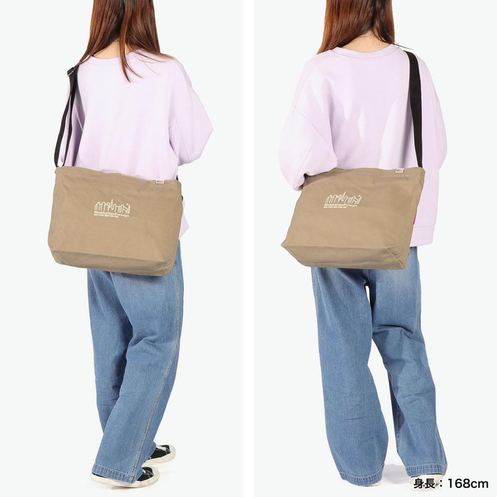Manhattan Portage MP1482CNVS Прозрачная плечевая сумка, Канвас, Черный, Средний