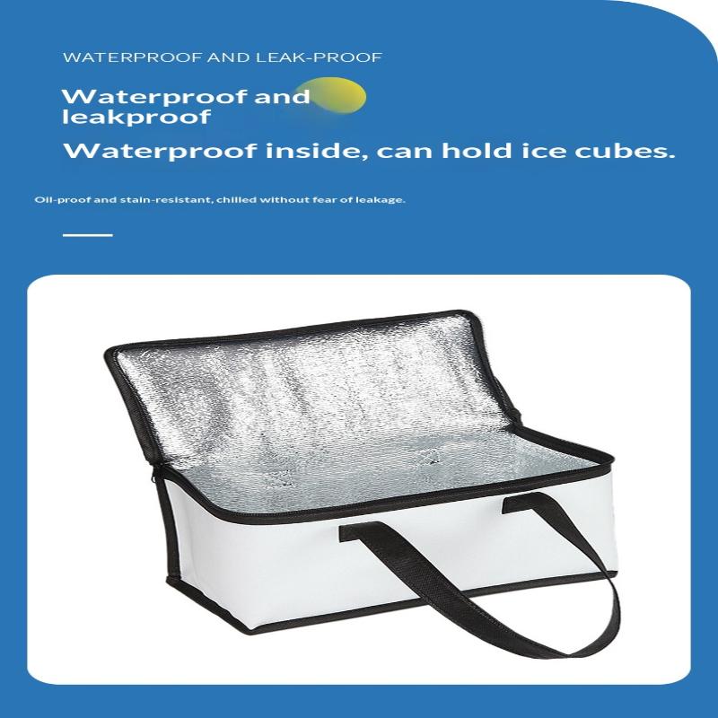 Reusable Folding Insulated Ice Cooler Bag Portable Thermal Tote for Outdoor Picnic Lunch Beer Delivery Camping Travel