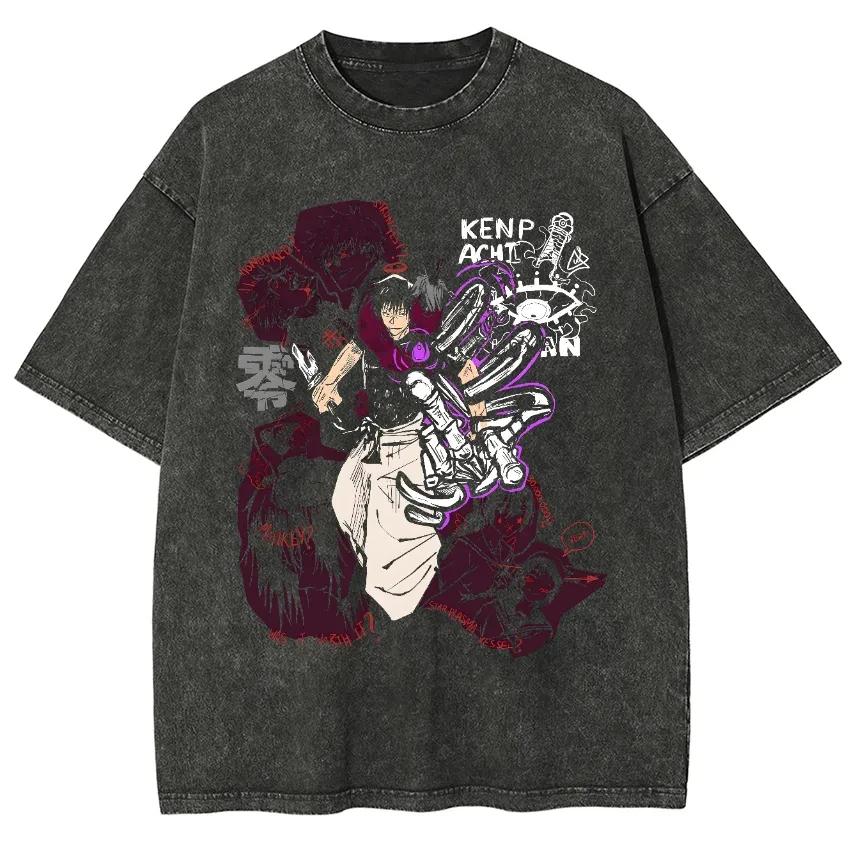 One Piece 2026 Хлопковая футболка Streetwear Стирка Черная Оверсайз Короткий рукав Повседневная Ежедневная носка Monkey D. Луффи Гир 5 Ника Спорт