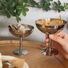 2023 Stainless Steel Goblet Cup Ice Cream Dessert Salad Bowl Fruit Plate Snack Dish Ktv Bar Supplies