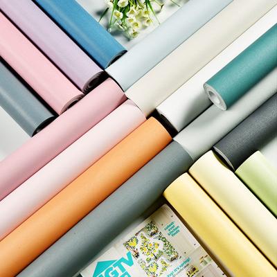 Самоклеящиеся ПВХ Обои для DIY Матовые Декоративные Пленки Ремонт Кухонных Шкафов Наклейки на Стены Виниловые Наклейки Отклеивающиеся