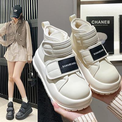 2024 Новая Мода Женские Сапоги Женские Сапоги Однотонные Низкий Каблук Зимняя Обувь Круглый Носок Дизайнерские На Плоском Каблуке Ботильоны