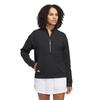 Adidas Golf Adizero Fabric Mix Long Sleeve Golf Black Women's Half-Zip Jacket,