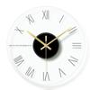Nordic Glass Wall Clock Silent Aesthetic Modern Transparent Clocks Quartz Elegant Movement Wall Watches Modern Home Wall Decoration Accessories