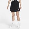 (WMNS) Air Jordan Essentials Logo Pattern Loose Lacing Sports Shorts Black Women's DM3243-010