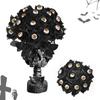 Black Red Roses Artificial Roses Eyeball Design Artificial Horror Props Goth Scary Halloween Home Decor DIY Accessories