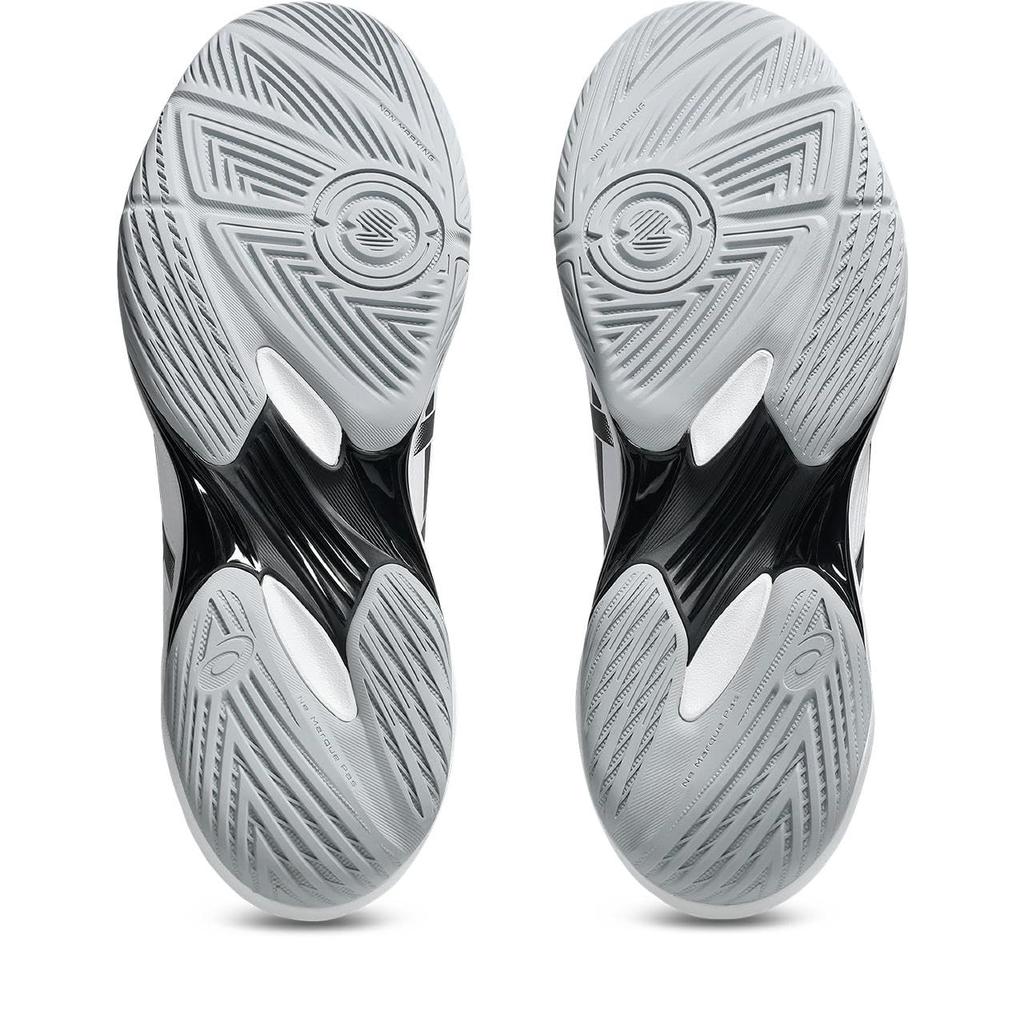 Asics 12 Кроссовки для зала Унисекс Размер 101 3E GEL-ROCKET (1073A081), для взрослых, (Белый черный), 24,5 см,