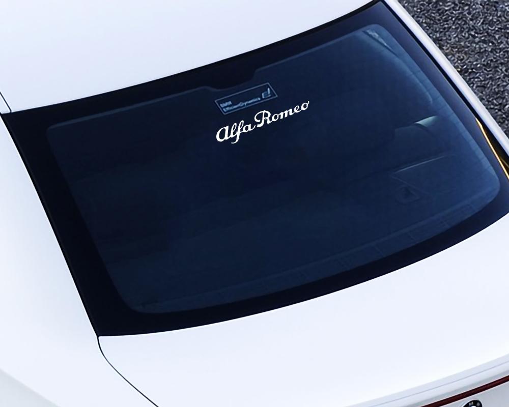 trbdm9 For Alfa Romeo Sportiva 147 Mito GT Brera 2PCS Red/Sliver Plastic Car Body Dekoration Stickers Badges Styling Auto Accessories