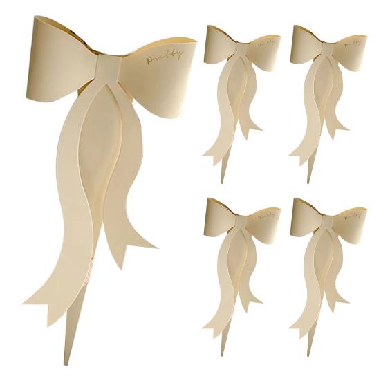 5 шт. Цветочная коробка с дизайном банта, изысканный внешний вид, 5 цветов, букет роз, картон для свадьбы