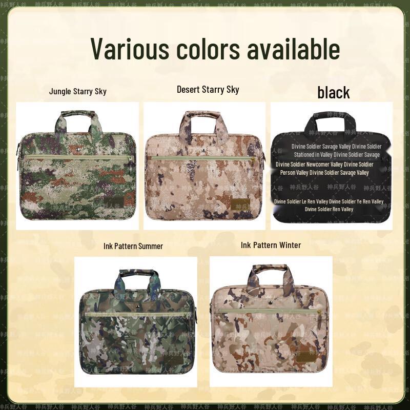 Waterproof Camouflage Laptop Crossbody Briefcase