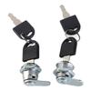 2pcs Cylinder Cam Locks Anti?Corrosion Secure Hardware with 4 Keys for Tool Box Drawer