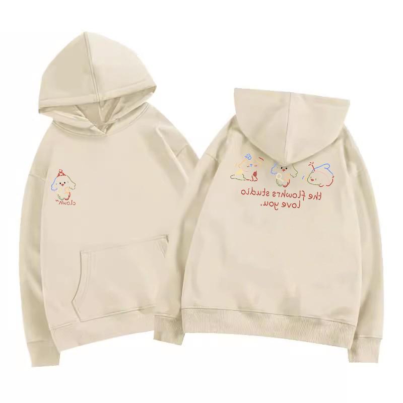 Unisex Retro Cartoon Print Heavyweight Hoodie - Autumn/Winter Plus Velvet