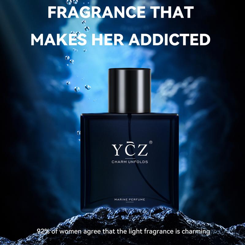 YCZ Midnight Marine Man Cologne, стойкие мужские духи, мужской одеколон, подарок