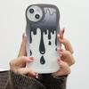 Transparent Wave Edge Painted Silicone Case for Samsung A54 A34 A24 Xiaomi Redmi Note 10 11 12 iPhone 15 14 13 11 Funda Water Droplets Cover Bumper