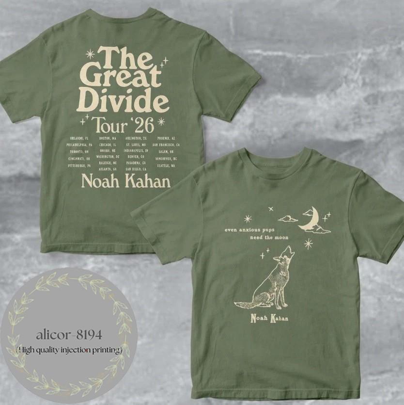 Noah Kahan Orbiter Great Divide Tour 2026 Футболка S-5XL