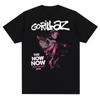Музыкальная группа Gorillazs Punk Rock Print 90-е Повседневная одежда с коротким рукавом Трендовая летняя мужская футболка с круглым вырезом