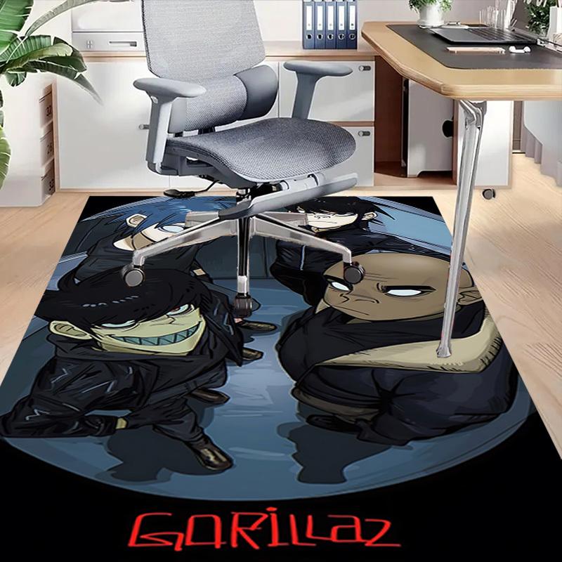 1 шт. Ковер Gorillaz, Офисный коврик, Коврик для улицы, Декор для дома, Ковер для зоны, Фестиваль