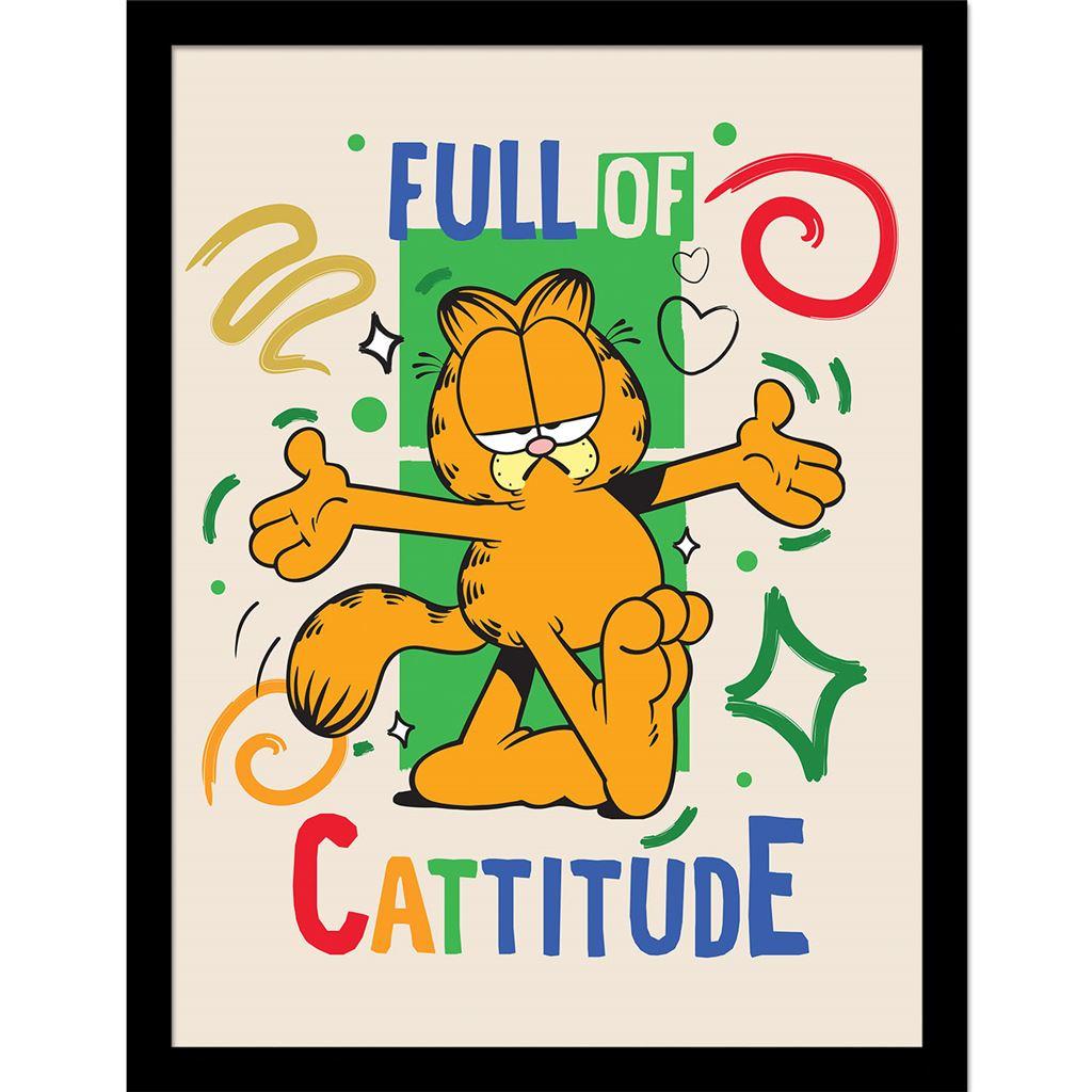 Гарфилд Полный Котят В Рамке Печать