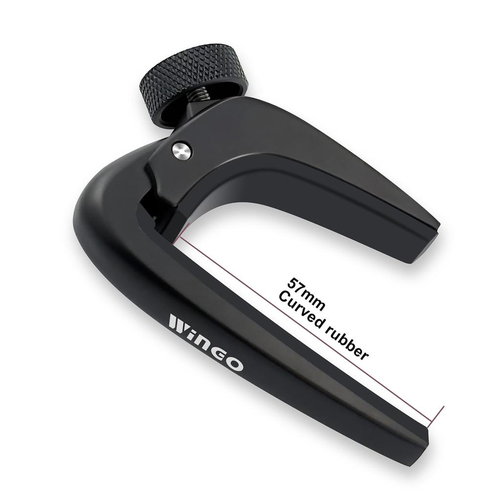 WINGO Capo Tast для электрогитары Professional Perfect Tension Capo Black Гитара/Акустическая - -