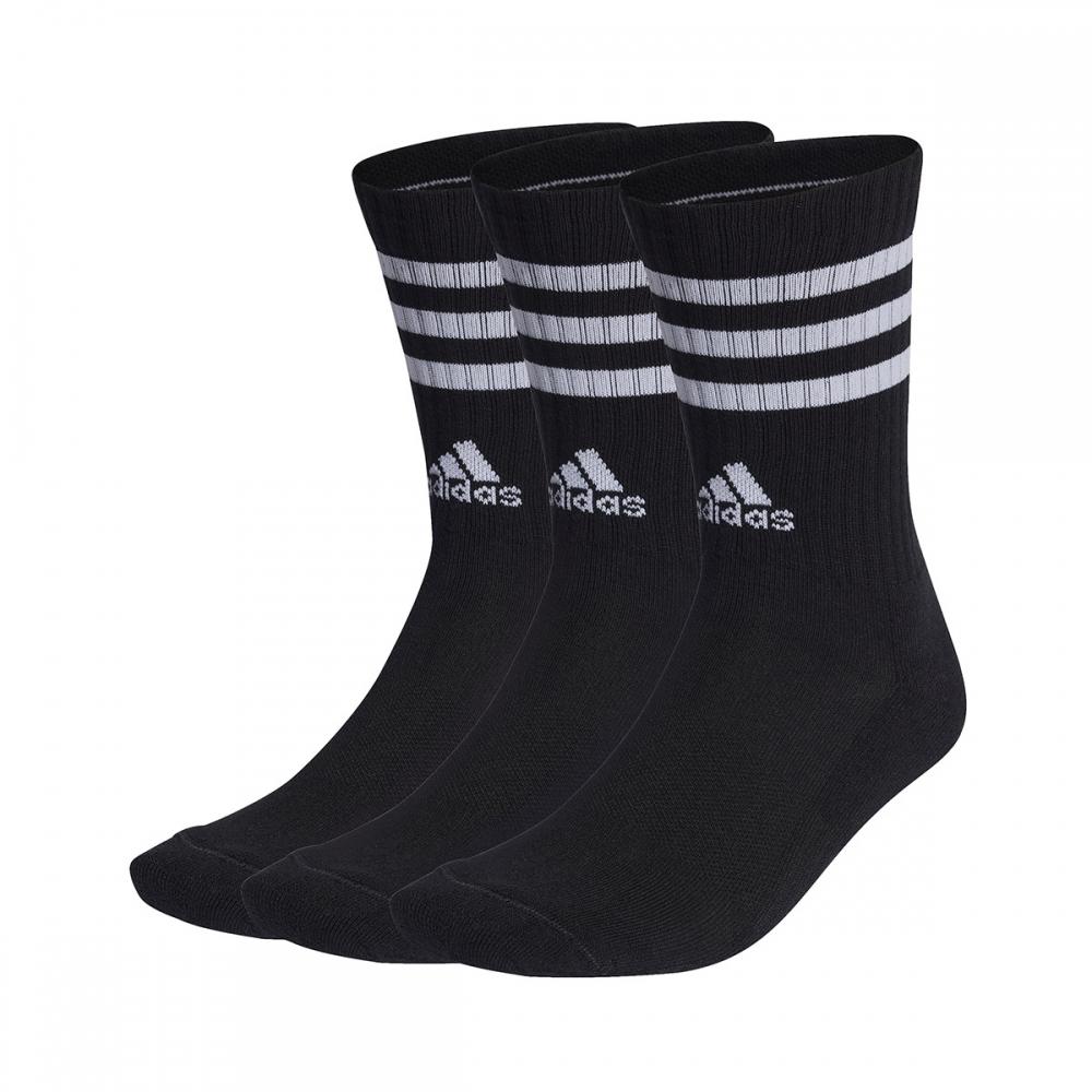 adidas Носки с амортизацией Crew Черно-белые Ic1321 3 пары