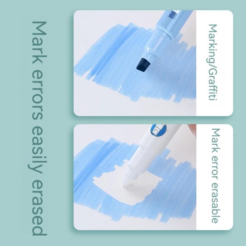 6 шт. стираемые маркеры пастельные маркеры флуоресцентные ручки с двойным наконечником для художественного рисования маркировки школьные канцелярские принадлежности