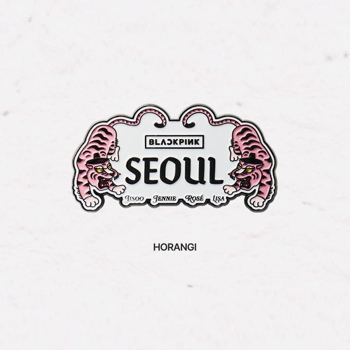 Официальный значок BLACKPINK [KOREA EDITION] - Традиционная металлическая брошь K-Heritage