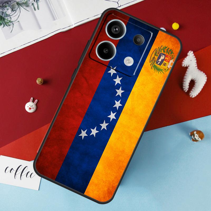 Чехол с изображением флага Венесуэлы и герба для Xiaomi Redmi Note 13 12 11 8 9 10 Pro Note 12S 11S 10S Redmi 12 10C 12C 13C