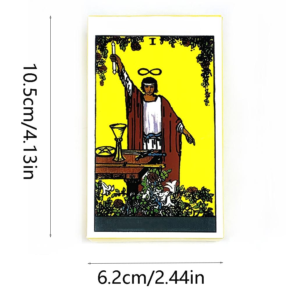 Таро Карта A 78 шт. Колода Таро Английская Версия Колода для Гаданий Настольная Игра, Классический Дизайн Для Новичков и Профессионалов, Игры для Вечеринок