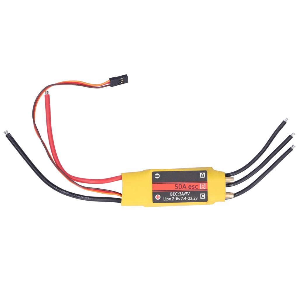 50A 2?Way Brushless ESC Electronic Speed Controller Accessory for RC Boat Model