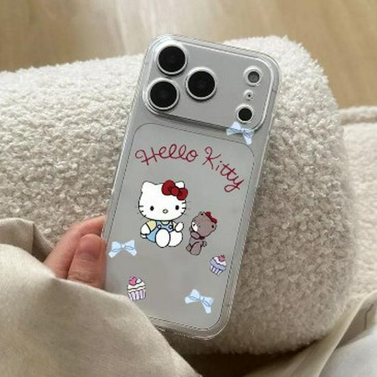 Космическая Ракушка Hello Kitty, Прозрачный Ударопрочный Чехол для Apple 17 Pro Max, 16, 15, 14/13, 12 Pro